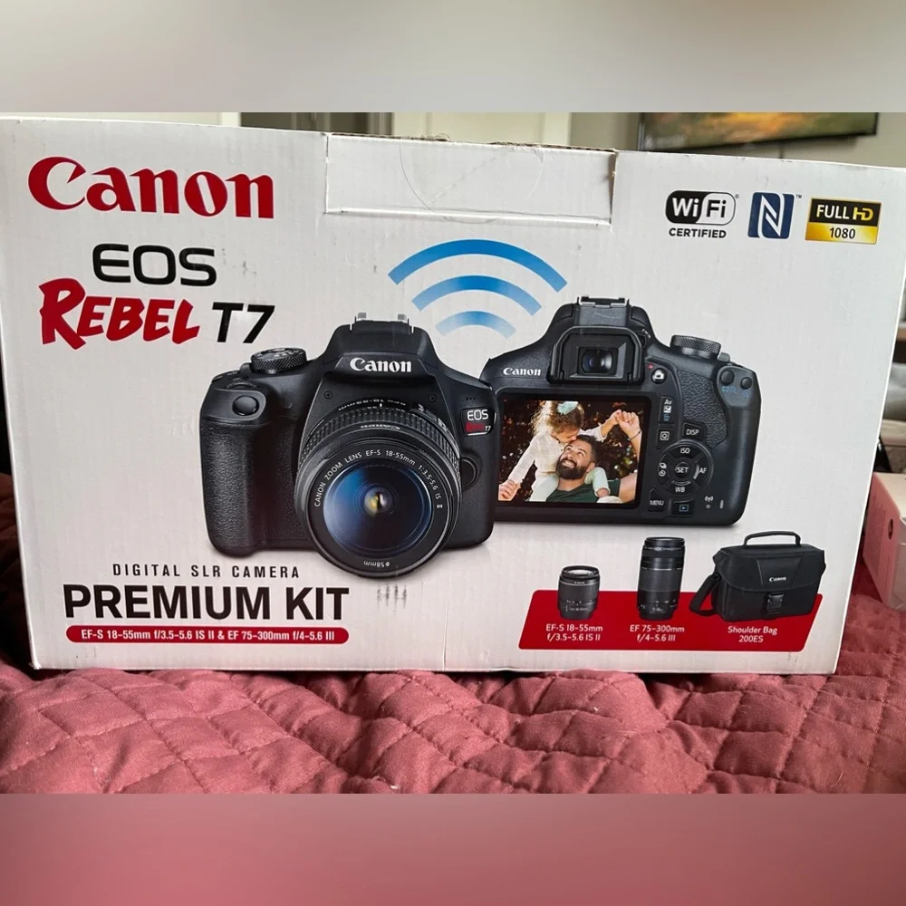 Canon EOS rebel T7 digital SLR camera Premium Kit
